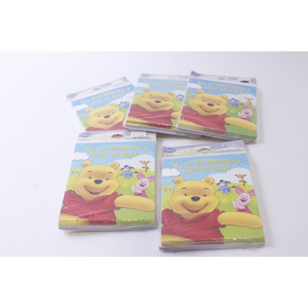 Winnie the Pooh Party Invitations, Disney, Party Express, Hallmark~ 250113-WH 35